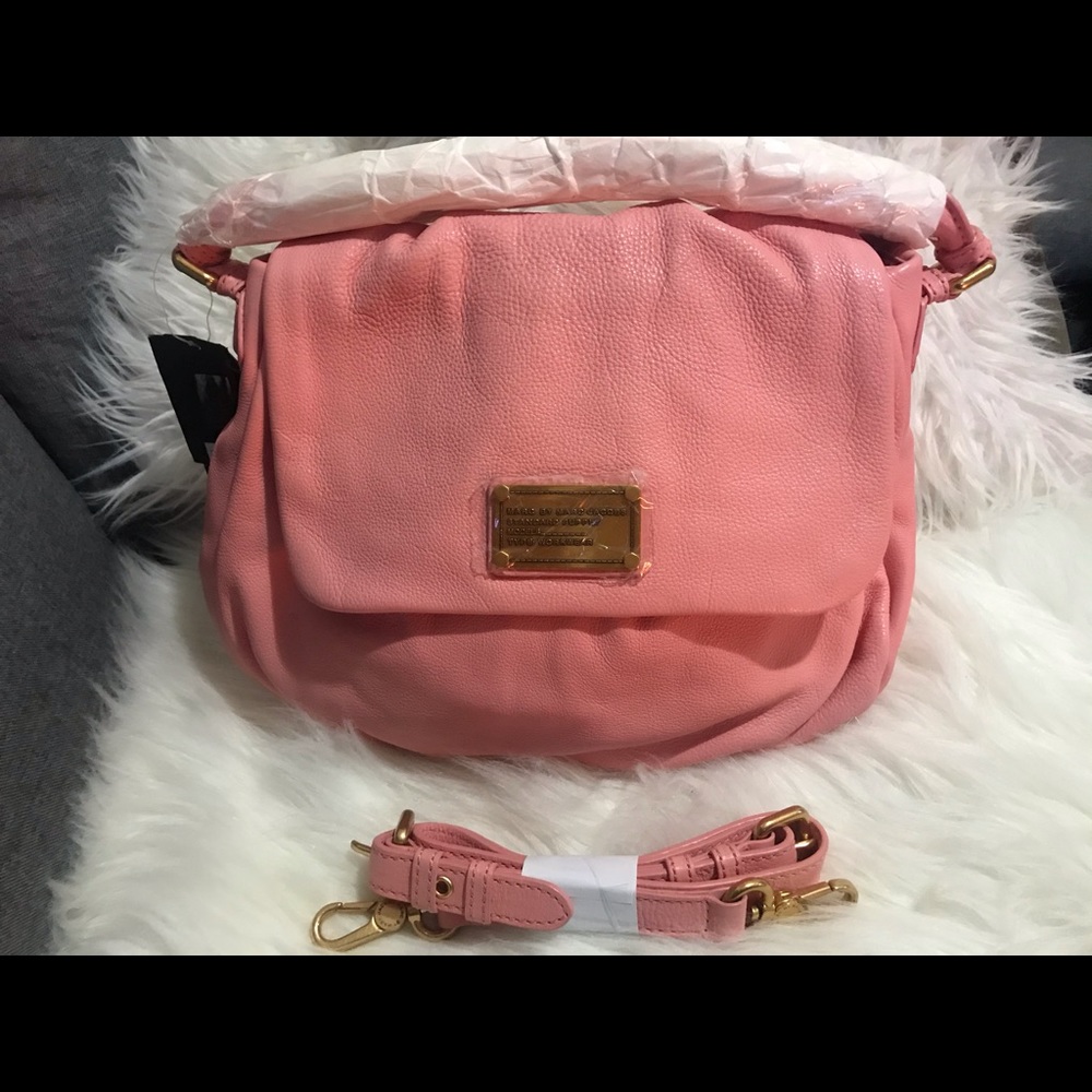 NWT.  Marc Jacobs Classic Q Large Crossbody Pink